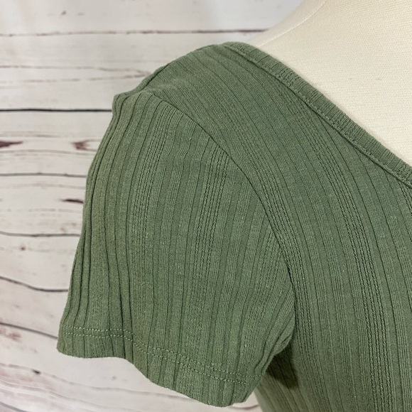 Mudd Olive Ribbed Top - Picture 6 of 9